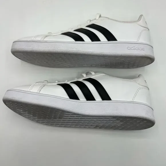 Adidas EF0103 Grand Court White Black Stripes Shoes | US Size 3.5 Women's 5 - Picture 5 of 10
